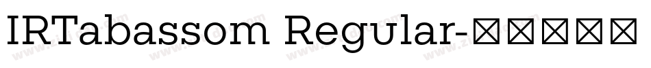 IRTabassom Regular字体转换